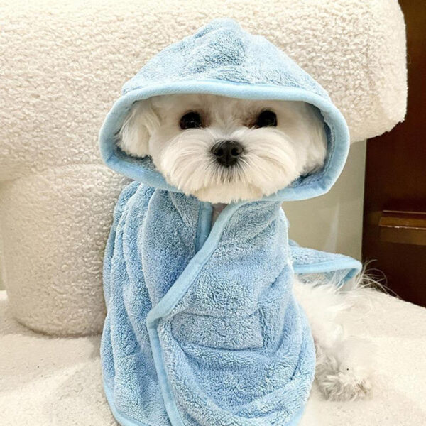 Super Absorbent Cute Pet Bathrobes For Small To medium-sized Dogs And cats-quick To dry, With A Safe Velcro Seal - Image 3