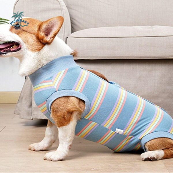 Breathable Dog Surgery Recovery Suit Soft Warm Comfortable Postoperative Clothes Thickened Neuter Anti-Lick Suit