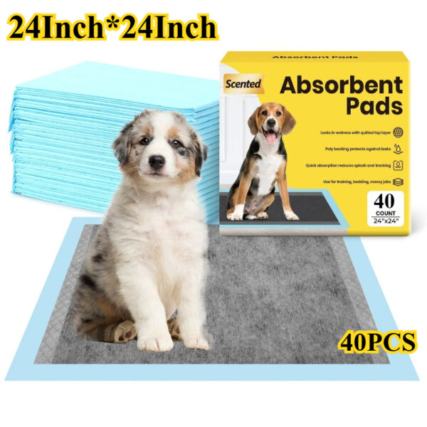 100/50/40PCS Dog Pee Pads with Leak-Proof Quick-Dry Design for Potty Training Absorbent Puppy Diapers Disposable Dogs Supplies - Image 7
