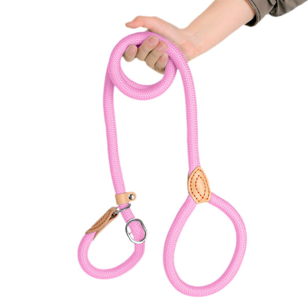 Dog training collar anti riot nylon hand P rope extended thickened unbreakable hand training dog round rope large dog P chain - Image 11