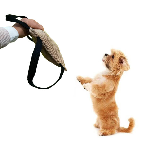 Dog Training Hemp Bite Stick Diao Bites Picks Molars Dog Bite Stick Bite Pillow Durable Twill Jute Pet Supplies Interactive Toys - Image 3