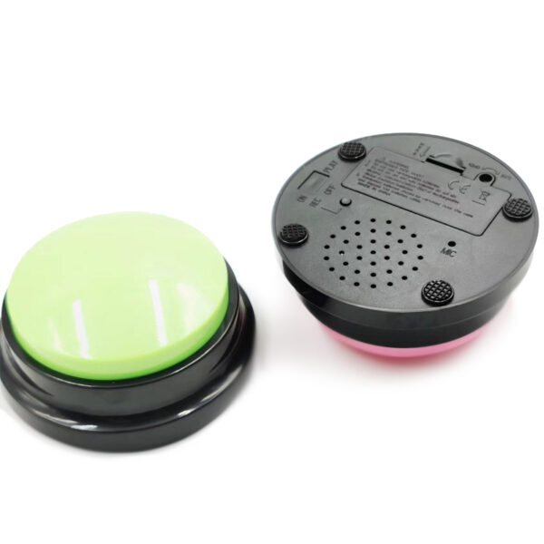 Funny Dog Recordable Pet Toys Travel Talking Starters Pet Speaking Buttons Portable Cute Pet Button Color Voice Recording Button - Image 2