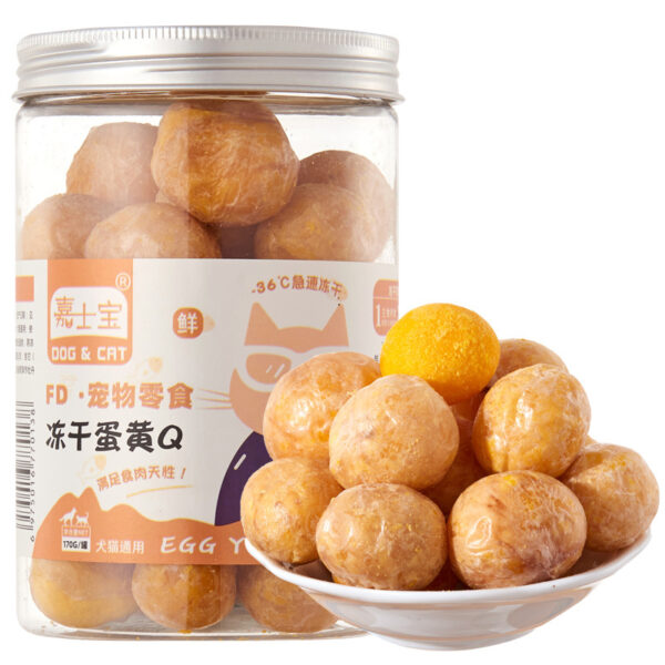 Pet Freeze Dried Chicken Breast Salmon Eel Duck Meat Beef Liver Yolk Granules Rich Nutrition Dog Fat Long Meat Food Cat Snacks - Image 12