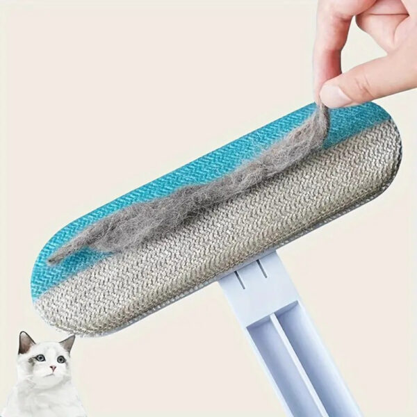 Long-Handle Dog Hair Brush, Durable Nylon Grooming Tool for Cleaning - Image 3