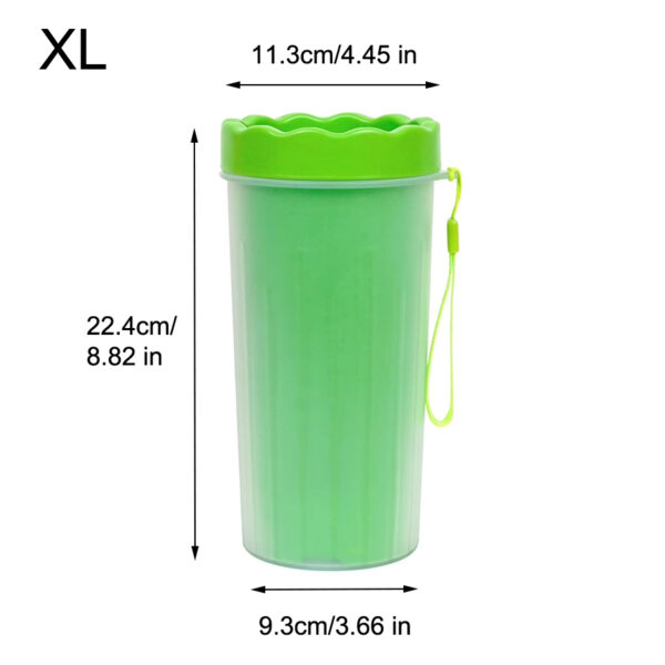 1Pc Pet Plastic Foot Wash Cup S L XL Large size silicone brush Dog cat clean foot mud removable cleaning Foot - Image 7
