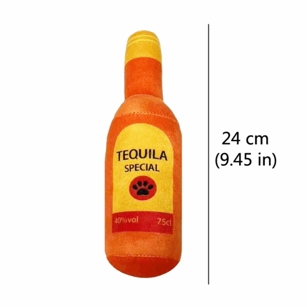 Funny Plush Dog Toys Beer Bottle Shaped Small Large Dogs Squeak Sound Clean Teeth Chew Toy Pets Interactive Playing Supplies - Image 8