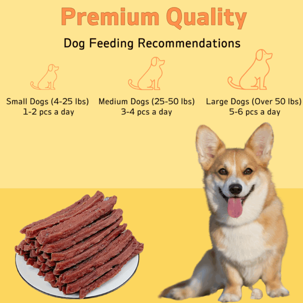 2-Pack(2 x 100g/3.53oz)Soft Chew Dog Treats For Small, Medium And Large Dogs, Dried Milk Chicken/Duck Sticks, Healthy - Image 3