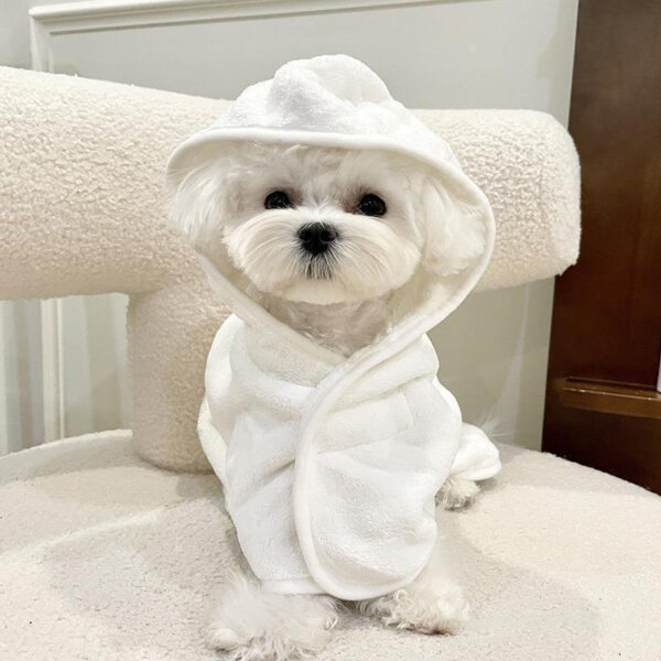 Super Absorbent Cute Pet Bathrobes For Small To medium-sized Dogs And cats-quick To dry, With A Safe Velcro Seal - Image 7