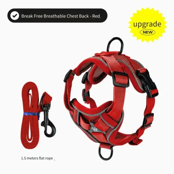 Escape Proof Cat Harness Adjustable Reflective Leash with Safety Lock Pet Walking Vest Anti Loss Kitten Strap for Outdoor play - Image 9