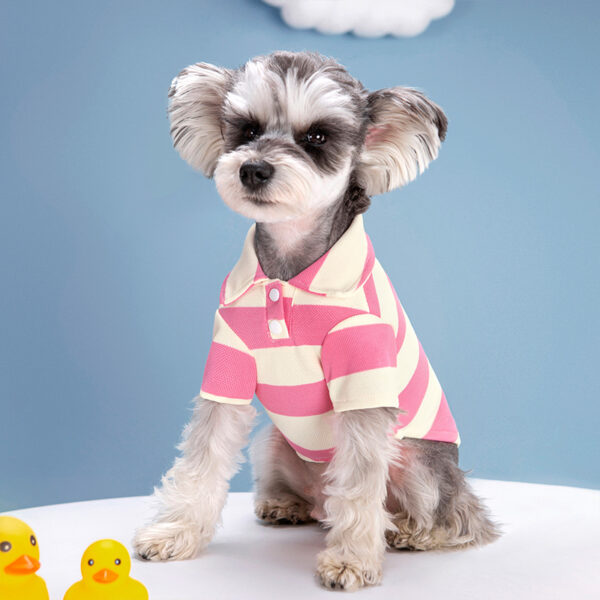 Pet Dog Polo Shirt Dog Clothes Summer Casual Clothing for Small Large Dogs Cats T-Shirt Chihuahua Pug Costumes Yorkshire Shirts - Image 2