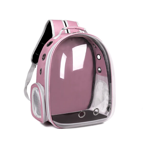 Cat bag  pet backpack for going out  portable transparent space capsule  pet bag  panoramic cat products  breathable backpack - Image 3
