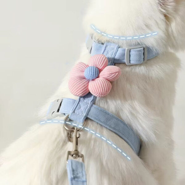 Cat Harness and Leash Sets Adjustable Dog Harness for Small Dog Leash Breashable Pet Harness Out Walking Dog Strap Cat Accessory - Image 3