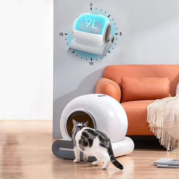 65L Automatic Smart Cat Litter Box Self Cleaning Fully Enclosed Large Cat Toilet Litter Tray - Image 2