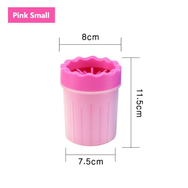 1Pc Pet Plastic Foot Wash Cup S L XL Large size silicone brush Dog cat clean foot mud removable cleaning Foot - Image 15