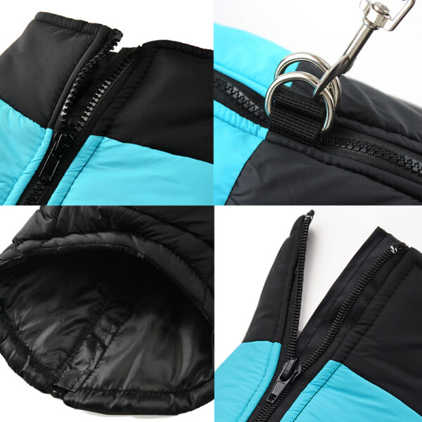 Waterproof Pet Dog Coat Vest For Small Large Dogs Winter Warm Puppy Clothes with D-ring Kitten Costume Golden Retriever Jacket - Image 3