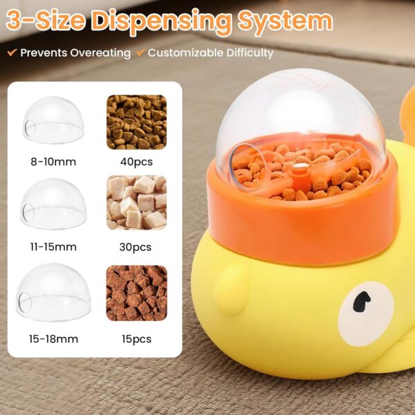 Interactive Puzzle Dog Toys Anti-slip Food Treat Dispenser Toy Cartoon Duck Mental Stimulation Slow Feeder for Dogs Anxiety - Image 3