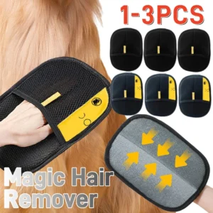 1-3PCS Pet Hair Remover Mitt Pet Hair Remover Gloves Deshedding Brush Glove for Dog Cat Rabbit with Long/Short/Curly Hair