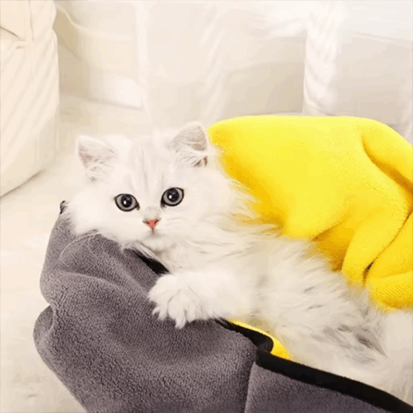 New Pet Dog Absorbent Towel Microfiber Dog Bathing Towel Dog Bathrobes Wiping Cloth - Image 4