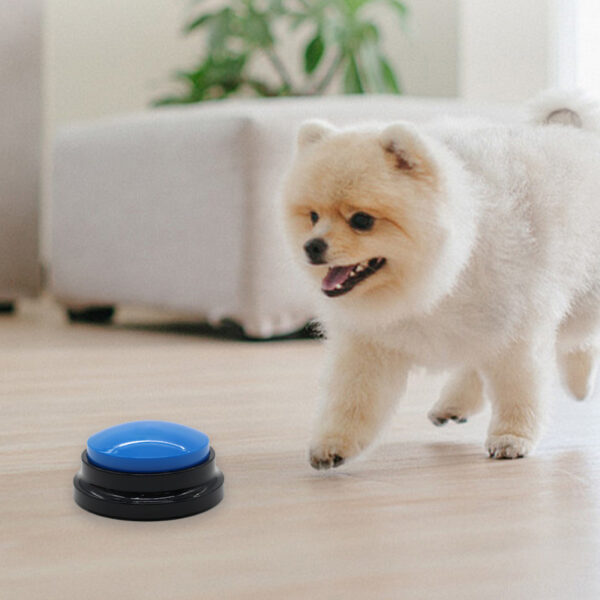 Funny Dog Recordable Pet Toys Travel Talking Starters Pet Speaking Buttons Portable Cute Pet Button Color Voice Recording Button - Image 4
