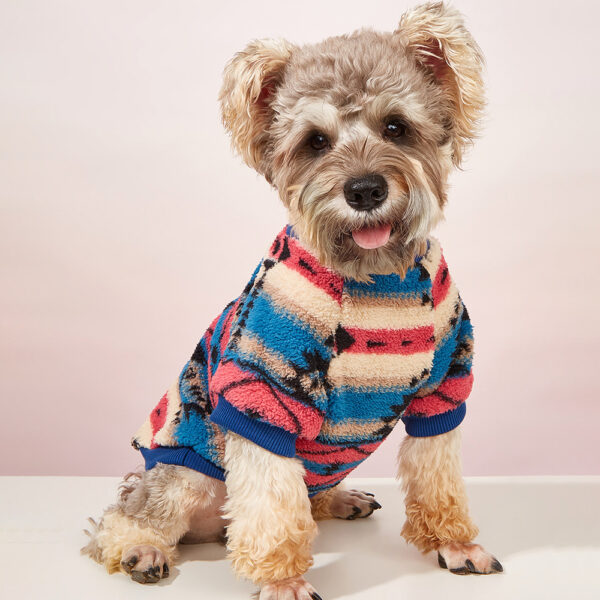 Plush Cat Dog Hoodies Thicken Pet Sweaters Autumn Winter Cat Puppy Clothes for Small Dogs Cats Kitten Pullovers Sphynx Clothing - Image 2