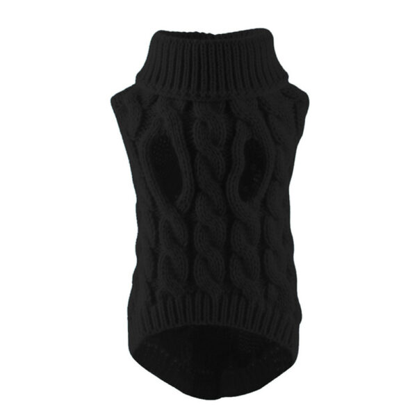 New Pet Small Pet Dog Clothes Sweater Fashion Autumn Winter Solid Fried Dough Twists Knitting Warm Comfort Clothing Wholesale - Image 8
