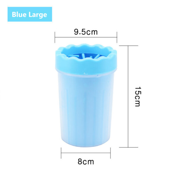 1Pc Pet Plastic Foot Wash Cup S L XL Large size silicone brush Dog cat clean foot mud removable cleaning Foot - Image 11