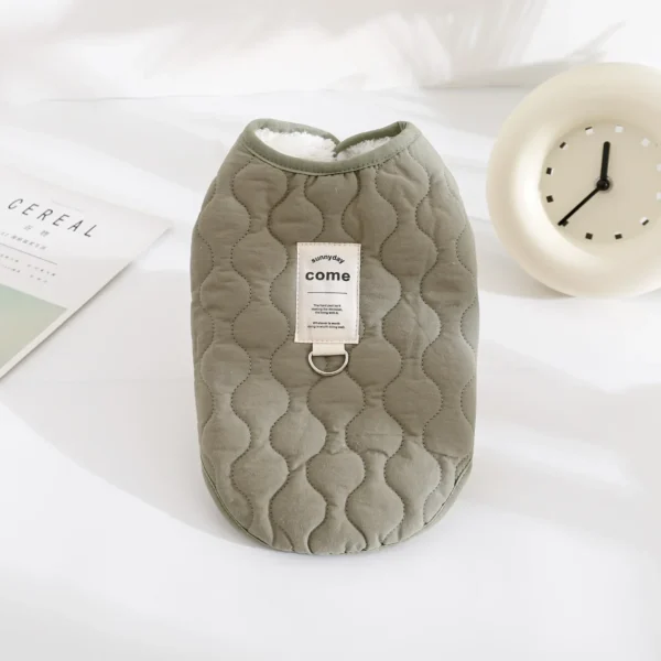 Winter Warm Dog Vest Coat Jacket with D-ring for Small Medium Dogs Puppy Vest Clothes Cotton Pet Jacket Dog Costume 골든리트리버 - Image 7