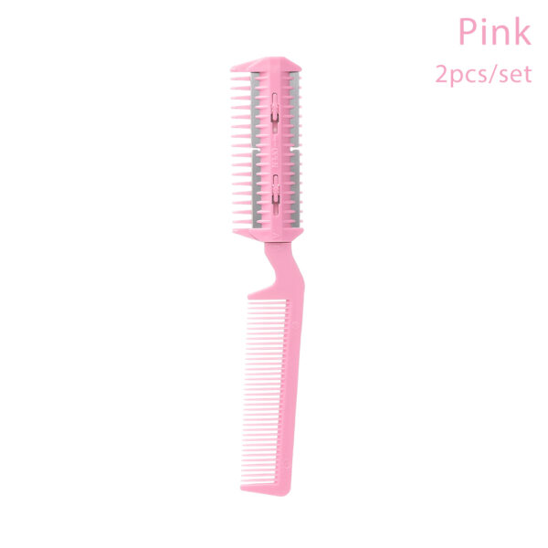 2Pcs Durable Convenient Razor Cut Thinning Hairdressing Tool Fur Cleaner Grooming Comb Dog Scissor Pet Hair Trimming Cat Brush - Image 9