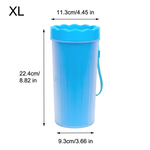 1Pc Pet Plastic Foot Wash Cup S L XL Large size silicone brush Dog cat clean foot mud removable cleaning Foot - Image 8