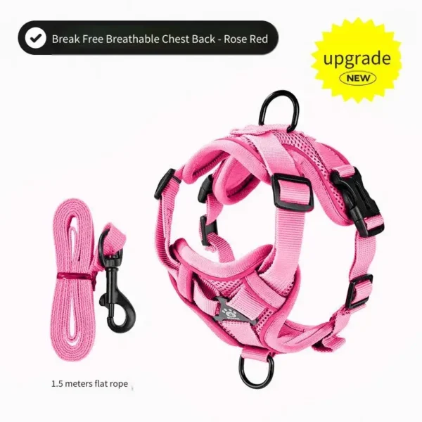 Escape Proof Cat Harness Adjustable Reflective Leash with Safety Lock Pet Walking Vest Anti Loss Kitten Strap for Outdoor play - Image 10