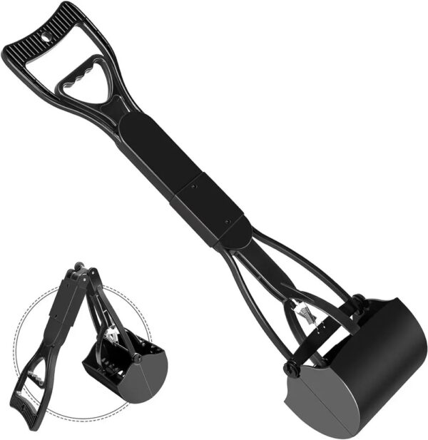Dog Poop Grabber Pooper Scooper Long Handle Large Folding Design Fecal Shovel Picker Fecal Collector Cleaning Tool Pet Suppl Dog - Image 9