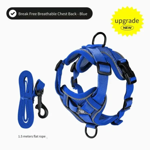 Escape Proof Cat Harness Adjustable Reflective Leash with Safety Lock Pet Walking Vest Anti Loss Kitten Strap for Outdoor play - Image 7