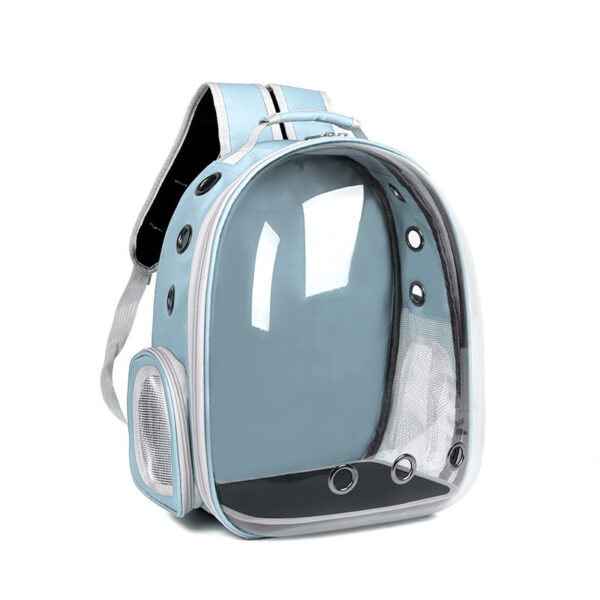 Cat bag  pet backpack for going out  portable transparent space capsule  pet bag  panoramic cat products  breathable backpack - Image 4