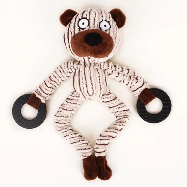 Squeaky Puppy Toys Plush Puppy Chew Toys for Teething Training Dog Toys for Small Dogs Toy for Cute Monkey Interactive Dog Toy - Image 8