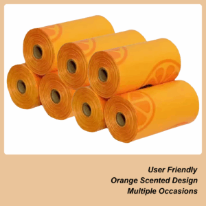 Poop Bags for Dogs Citrus Scented Extra Thick Dog Poop Bags Extra Thick Leak Proof Garbage Containers Tear Resistant Pet