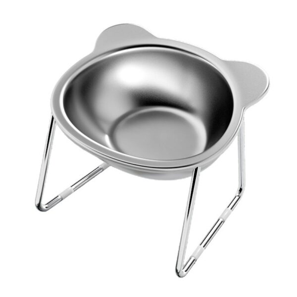 Raised Cat Bowls Tilted Neck Guard Cat Food Bowl 304 Stainless Steel Shatter-resistant Elevated 15° Pet Supplies for Puppy Cat - Image 8