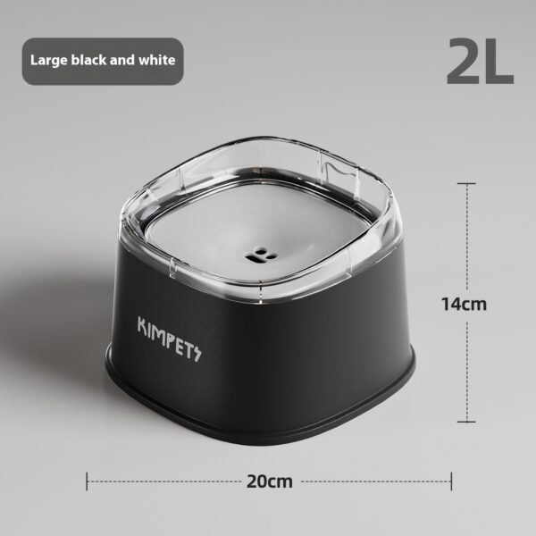 2L Floating Dog Cat Bowl - Dry-Chin Technology, No Splash Water Dish with Stable Base for Mess-Free Drinking - Image 8