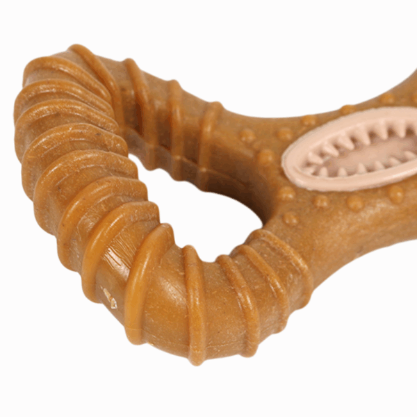 Indestructible 22CM Solid Beechwood Chew Stick for Large Dogs - Dental Health Interactive Toy with Treat Hole, Heavy Duty Chewin - Image 3