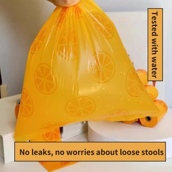 Poop Bags for Dogs Citrus Scented Extra Thick Dog Poop Bags Extra Thick Leak Proof Garbage Containers Tear Resistant Pet - Image 3