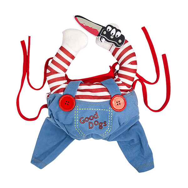 Funny Cat Clothes Halloween Cosplay Costumes For Small Medium Dog Cats Creative Pet Party Kitten Jumpsuits Soft Warm Cat Coat - Image 4