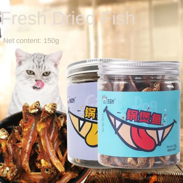 150g Freeze Dried Fish Dried Fish for Cats and Dogs Healthy Diet Chewable Snacks Dry Food Delicious and Nutritious Pet Food - Image 3