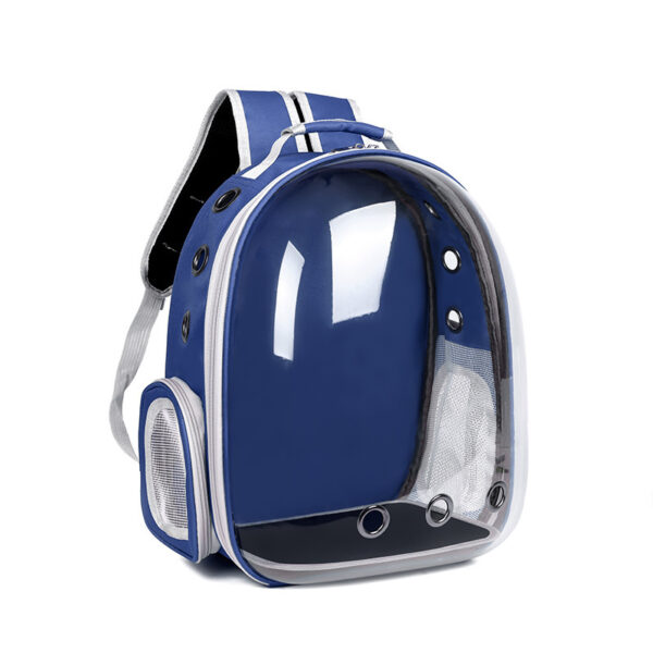 Cat bag  pet backpack for going out  portable transparent space capsule  pet bag  panoramic cat products  breathable backpack - Image 5