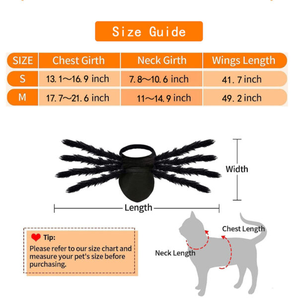 1PC Halloween Spider Decoration Costume For Pet Cats Dogs Cosplay Outfit Adjustable Halloween Party Dress up Accessories - Image 4