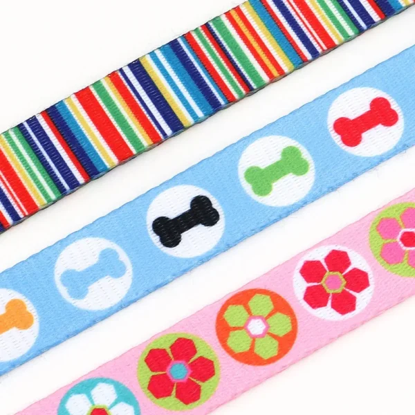 Nylon Cute Puppy Dog Collar Leash Set Adjustable Flower Cat Collars Walking Leashes For Small Medium Pets XS S M - Image 3