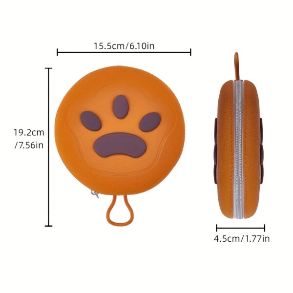 2 in 1 Foldable Silicone Dog Bowl Portable Travel Pet Feeding Double Bowl Easy to Clean for Outdoor Training pet feed supplies - Image 2