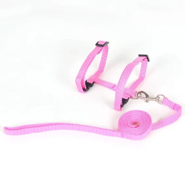 New Cat Collar Harness Leash Adjustable Nylon Pet Traction Cat Kitten Halter Collar Puppy Dog Cat Product Small Pet Harness Belt - Image 5