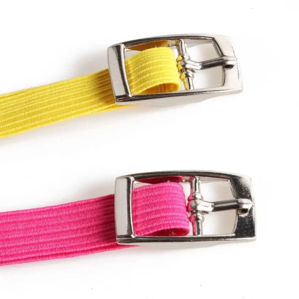 Macaron Color Cute Pet Cat Collar, Elastic Webbing Cat Collar Adjustable PU Color Small Collar with Bells for Puppies and Cats - Image 2