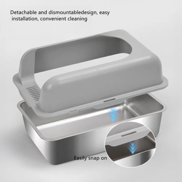 Self-Cleaning Cat Litter Box with Foot Pedal, Easy Waste Disposal, Odor Control, Large Capacity for Multiple Cats - Image 6