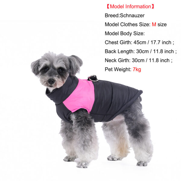 Waterproof Pet Dog Coat Vest For Small Large Dogs Winter Warm Puppy Clothes with D-ring Kitten Costume Golden Retriever Jacket - Image 4