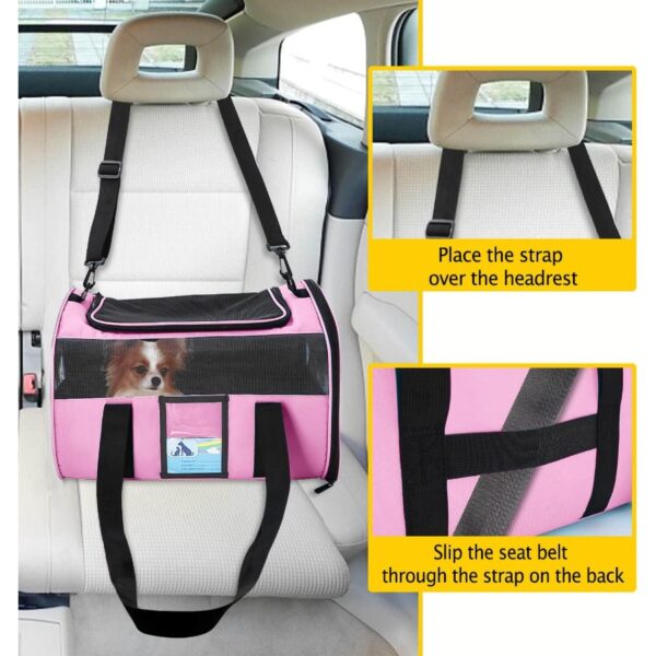 Airline Approved Soft Pet Carrier for Medium and Small Cats and Dogs TSA Approved Travel Carrier for Pets Up to 15 Lbs Lightwei - Image 5